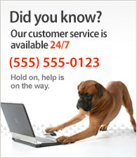 Il nostro servizio clienti è disponibile 24/7.